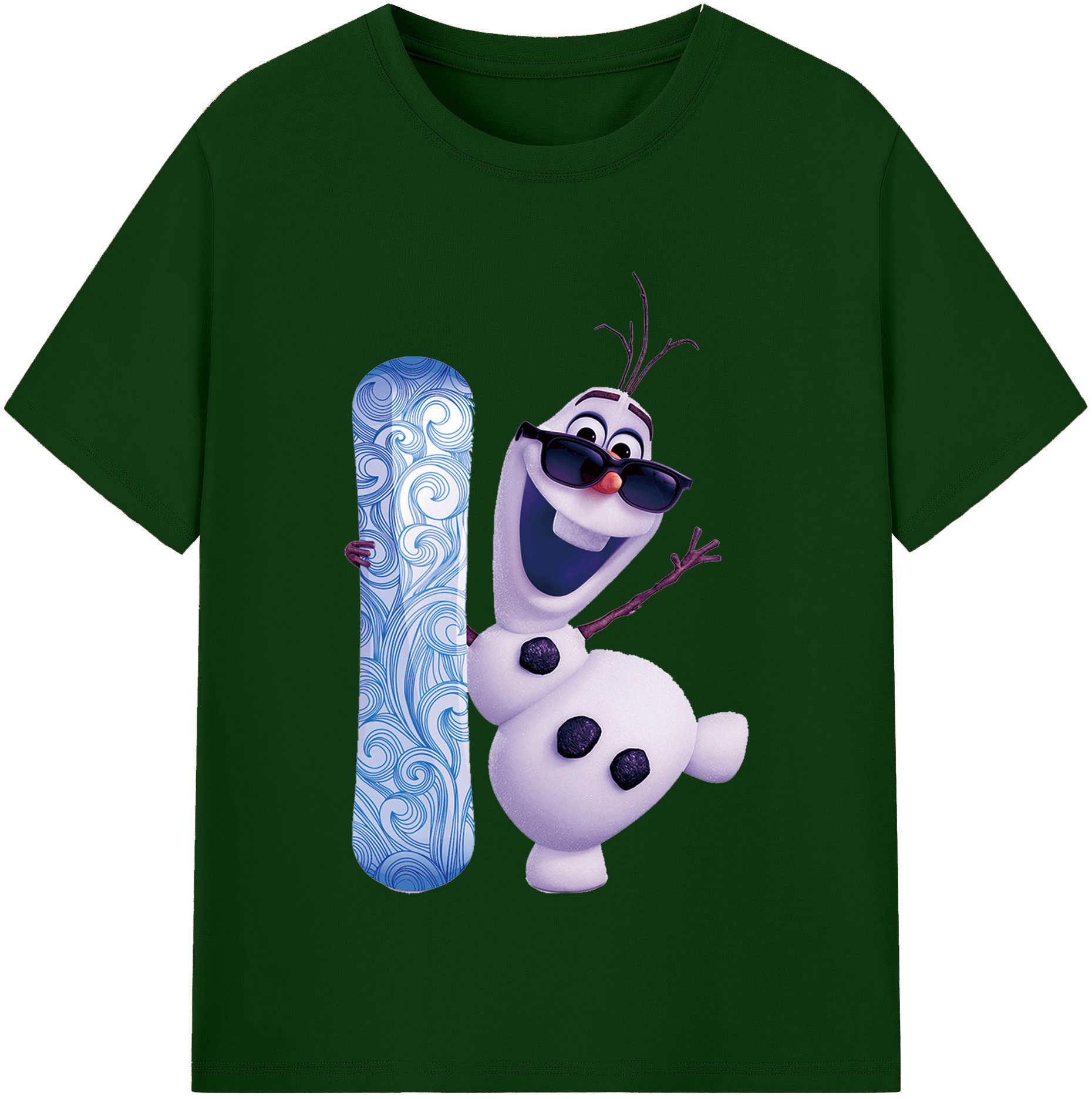 （画像用） アナと雪の女王 アンナ エルサ Frozen Anna Elsa 綿100％半袖Tシャツ（フロントプリント）